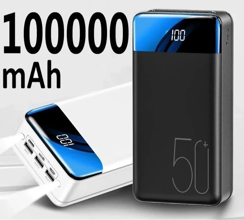 PowerBloc 50k Powerbank 50000 mAh – USB-C Snellader voor Reizen & Nood
