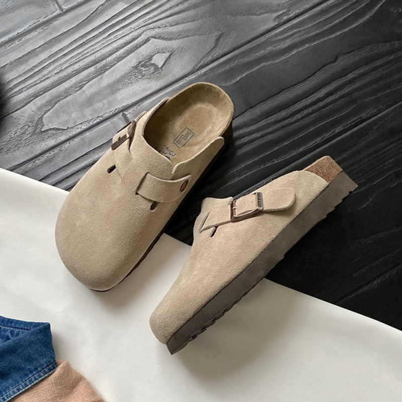 Sola – Unisex Sandalen van Ademend leder met Ergonomisch Voetbed voor Zomer en Thuisgebruik