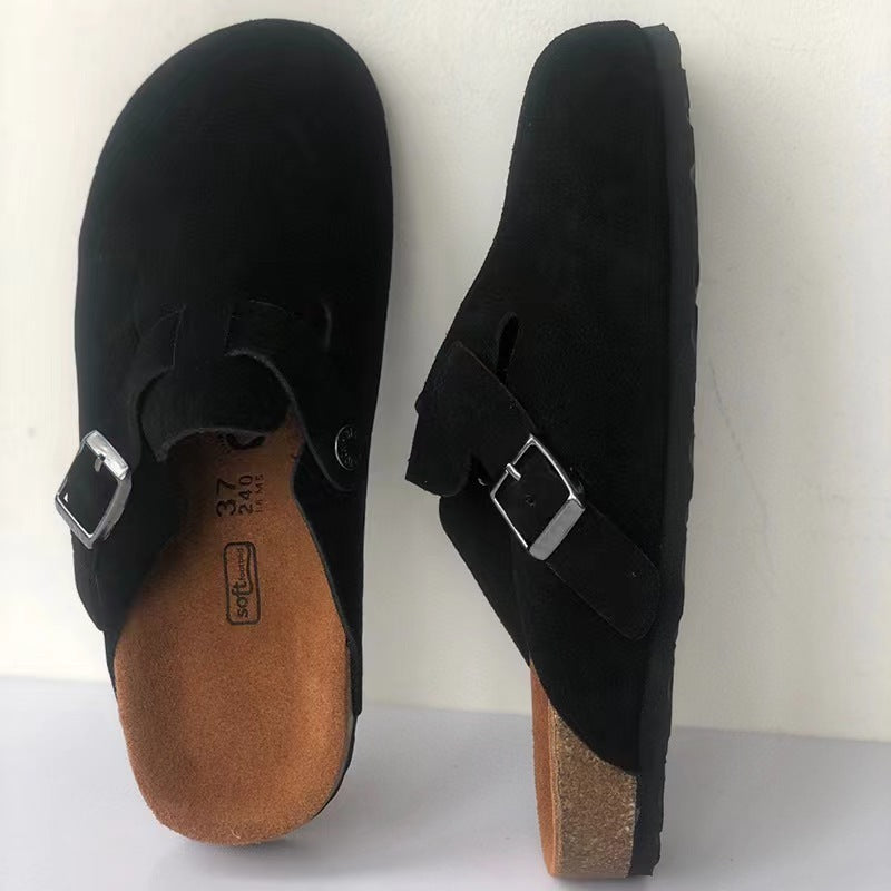 Sola – Unisex Sandalen van Ademend leder met Ergonomisch Voetbed voor Zomer en Thuisgebruik