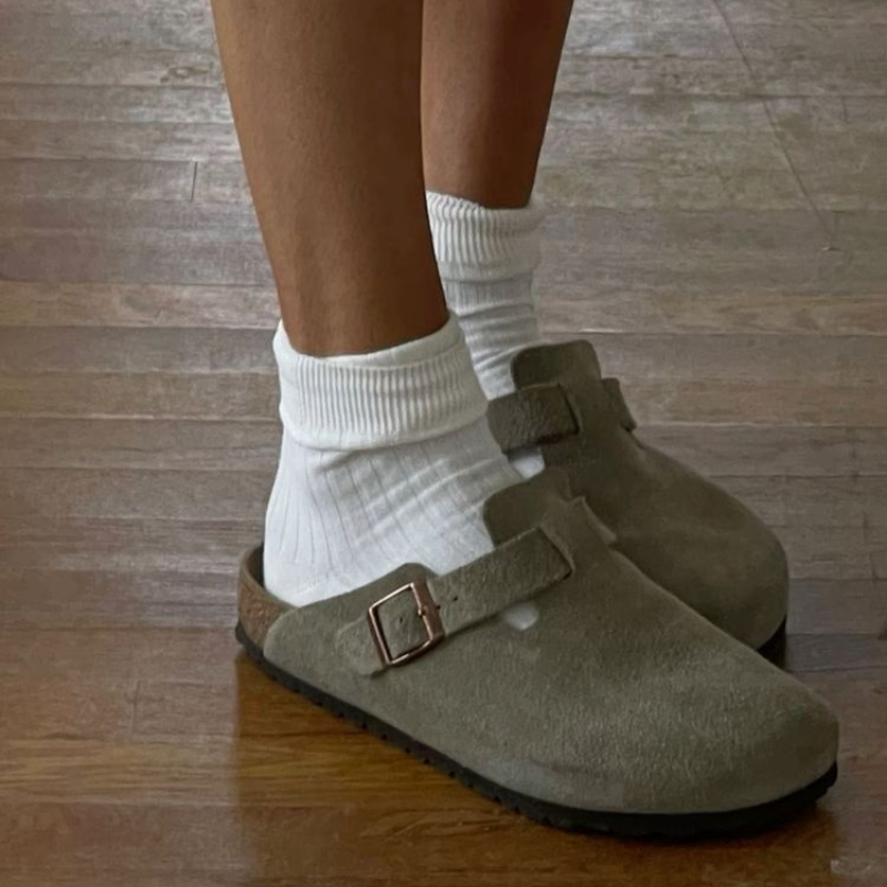 Sola – Unisex Sandalen van Ademend leder met Ergonomisch Voetbed voor Zomer en Thuisgebruik
