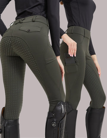 Equistra – Silicone grip riding breeches quick-drying – women and men