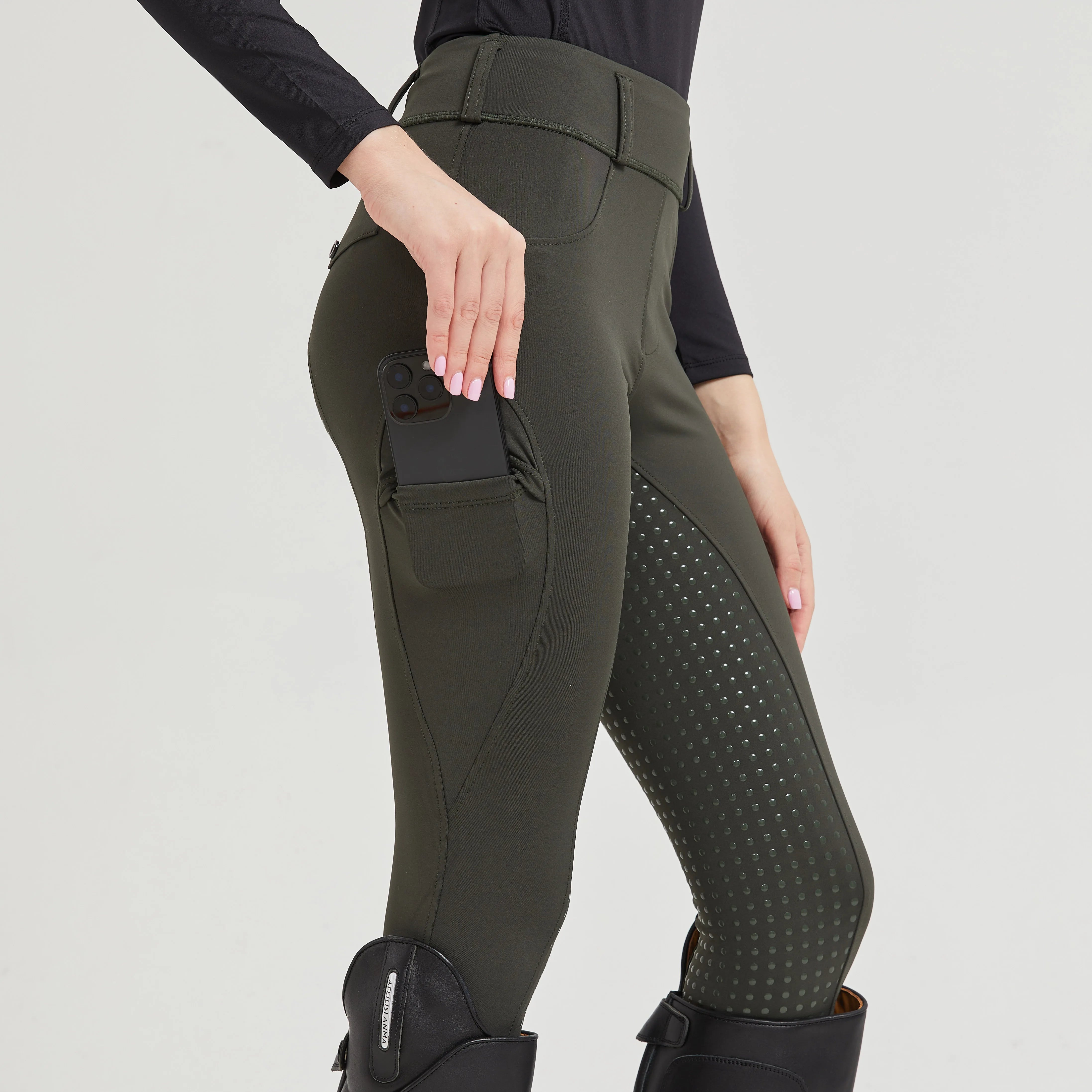 Equistra – Silicone grip riding breeches quick-drying – women and men