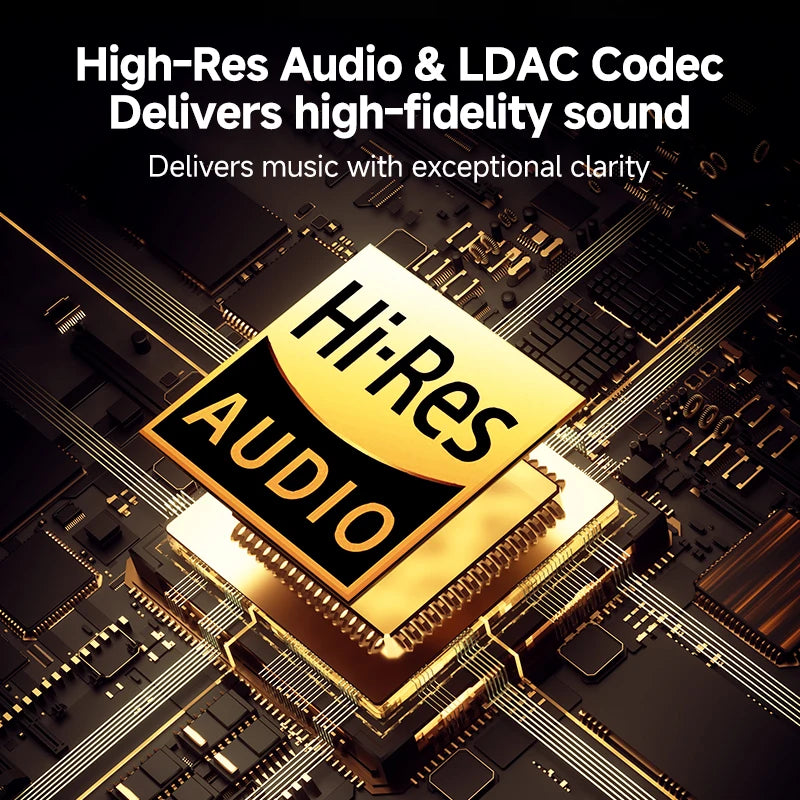 Audionyx – Draadloze hoofdtelefoon ANC 50dB LDAC – Reizen & muziekfans