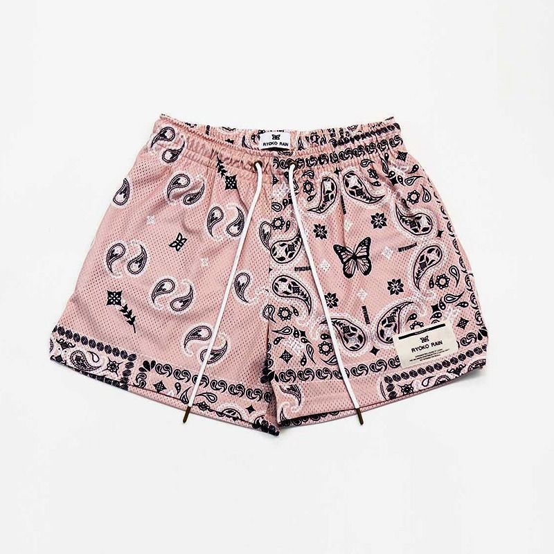 Melzano David Bedrukte Korte Broek Mesh Ademend