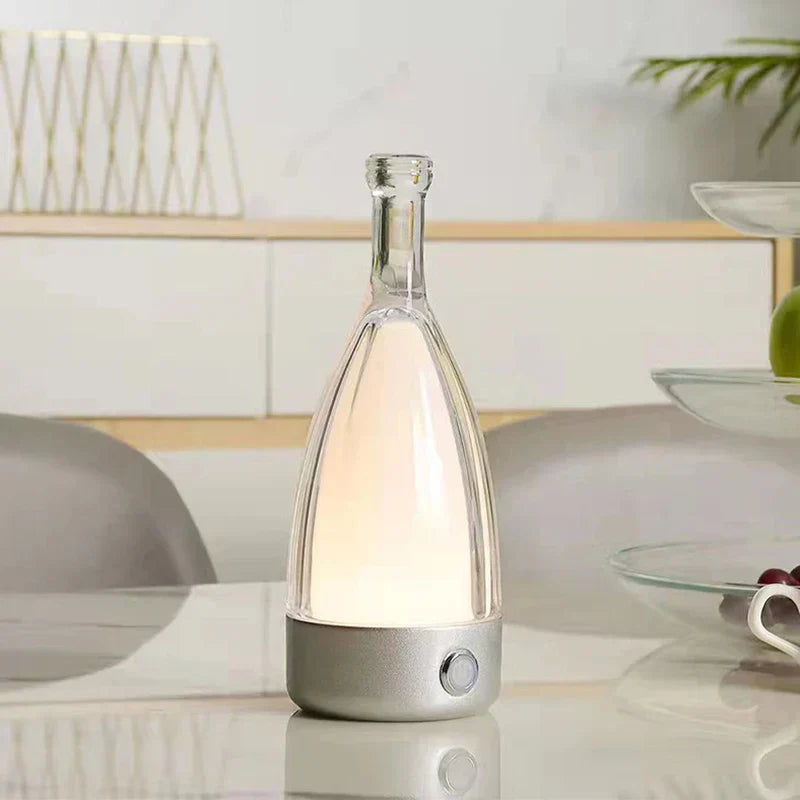 VinoGlow | Rechargeable Table Lamp in Wine Bottle Design
