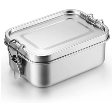 RVS Bento Lunchbox 800ml – Lekvrij, Compartimenten, Vaatwasserbestendig