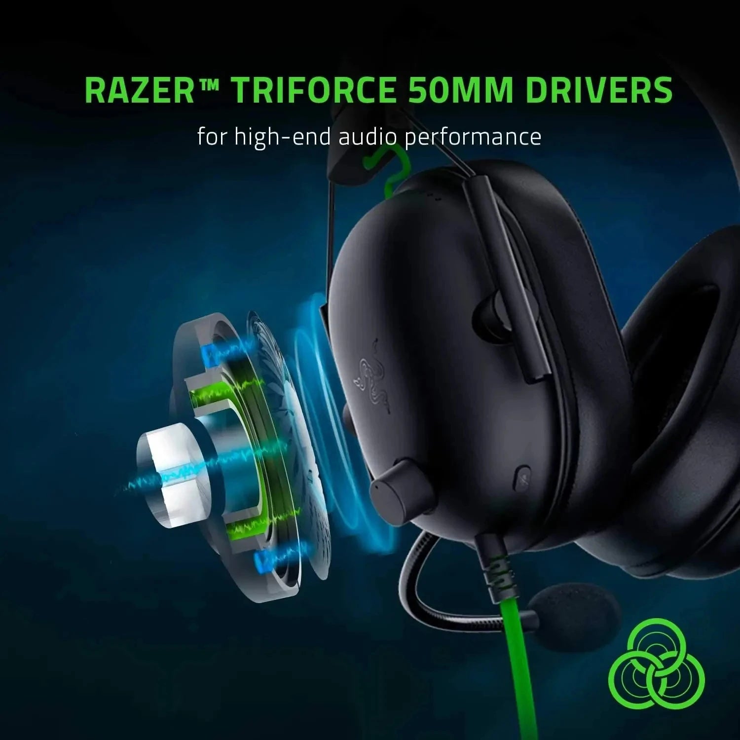 Razer – BlackShark V2 X gaming headset 7.1 surround – PC & console