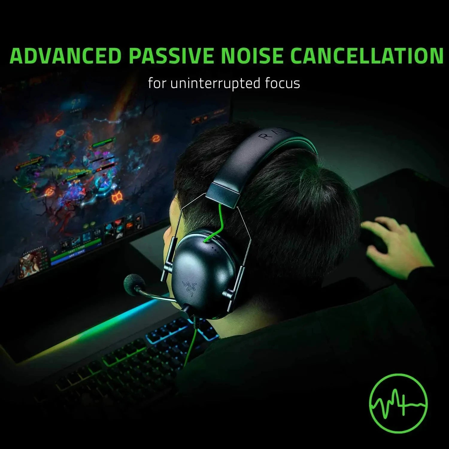 Razer – BlackShark V2 X gaming headset 7.1 surround – PC & console