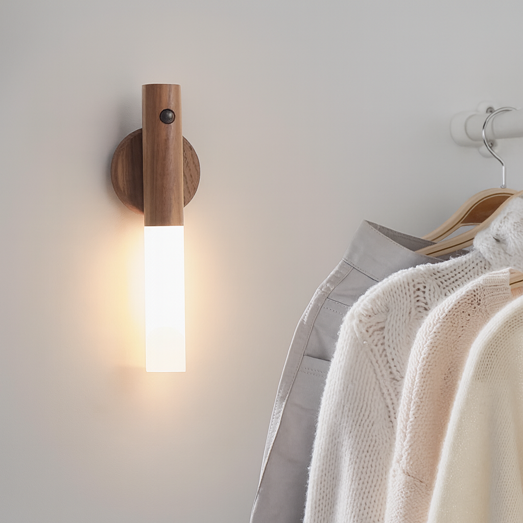Movario – USB Wandleuchte Akku dimmbar mit Bewegungssensor