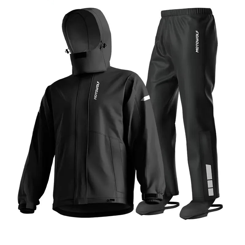 MotoShield – chaqueta y pantalón de motorista Regenpak – impermeable y transpirable unisex