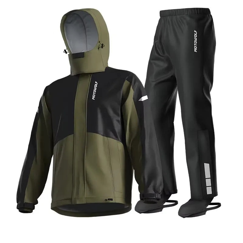 MotoShield – chaqueta y pantalón de motorista Regenpak – impermeable y transpirable unisex