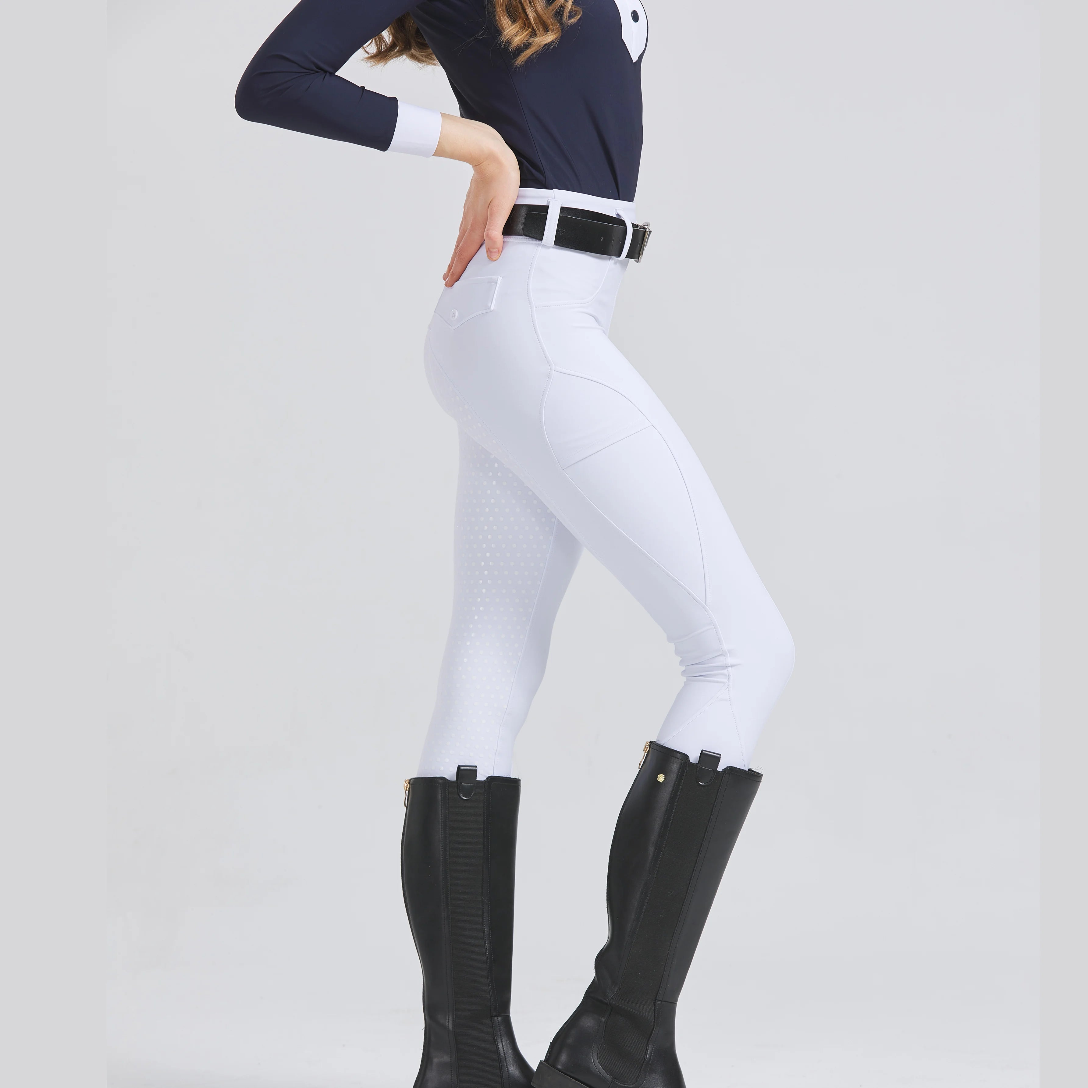 Equina – Pantalones de equitación con agarre de silicona de secado rápido – deporte de equitación para mujeres