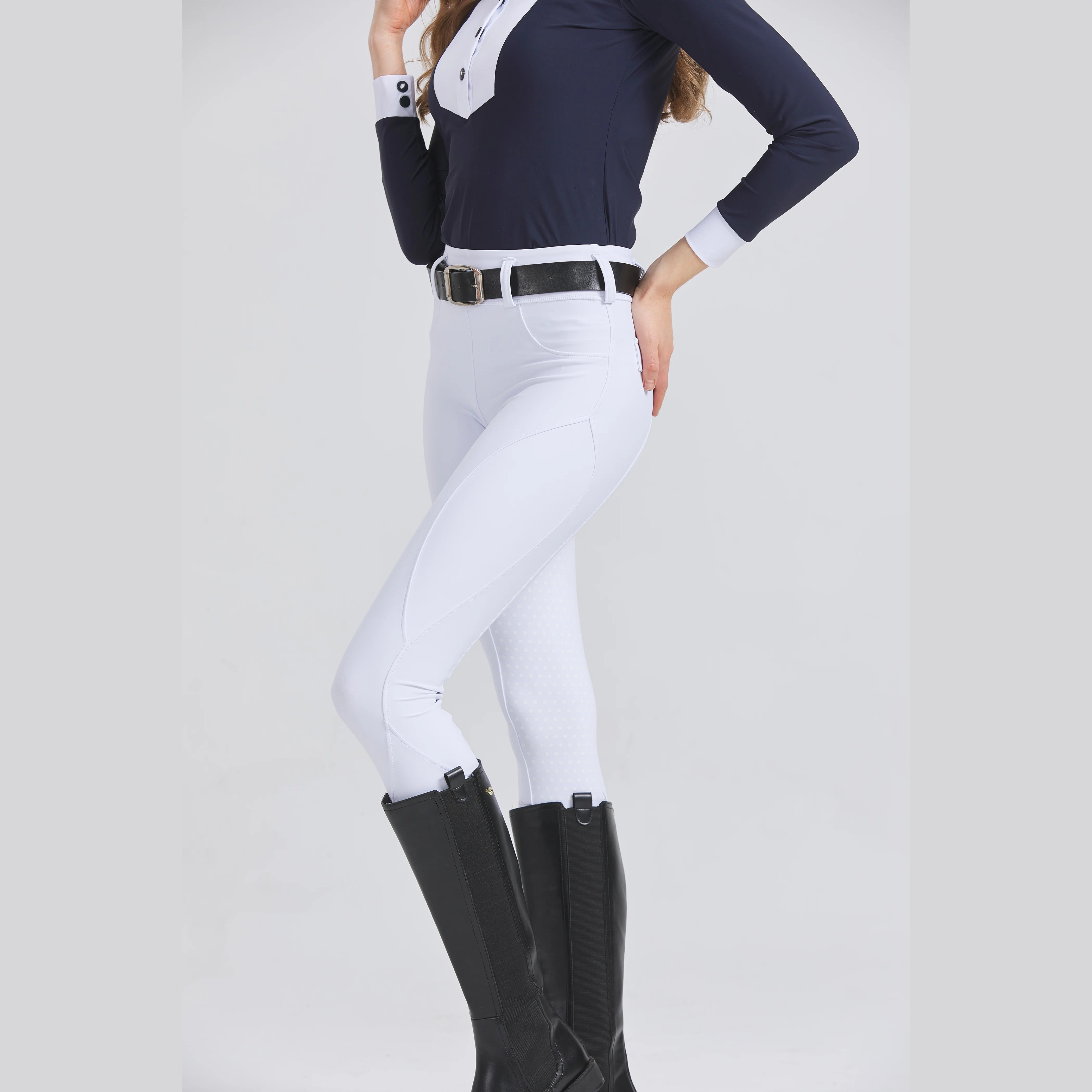 Equina – Pantalones de equitación con agarre de silicona de secado rápido – deporte de equitación para mujeres