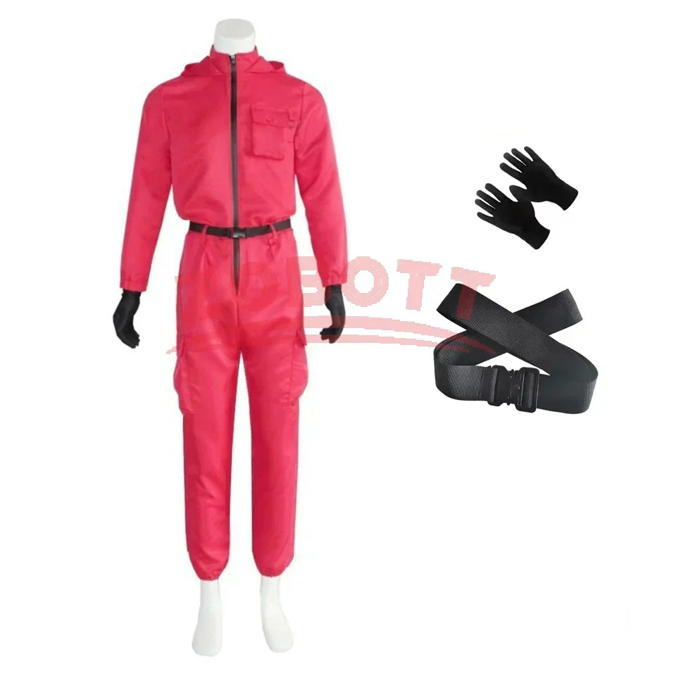 CosmoWear – Roze Jumpsuit Kostuumset met Handschoenen & Bretels – Cosplay Kinderen