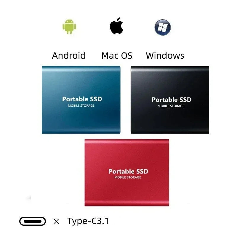 128 TB Externe SSD – Ultrasnel, Compact & Universeel Compatibel