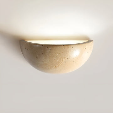ZenGlow – Halfronde LED Wandlamp – Wabi-Sabi Minimalistisch Ontwerp