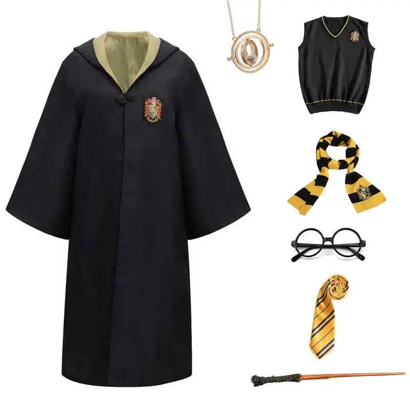 WizardWay – Verkleedset Kind met Cape, Bril, Sjaal en Toverstok