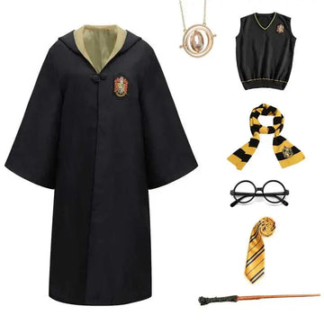 WizardWay – Verkleedset Kind met Cape, Bril, Sjaal en Toverstok