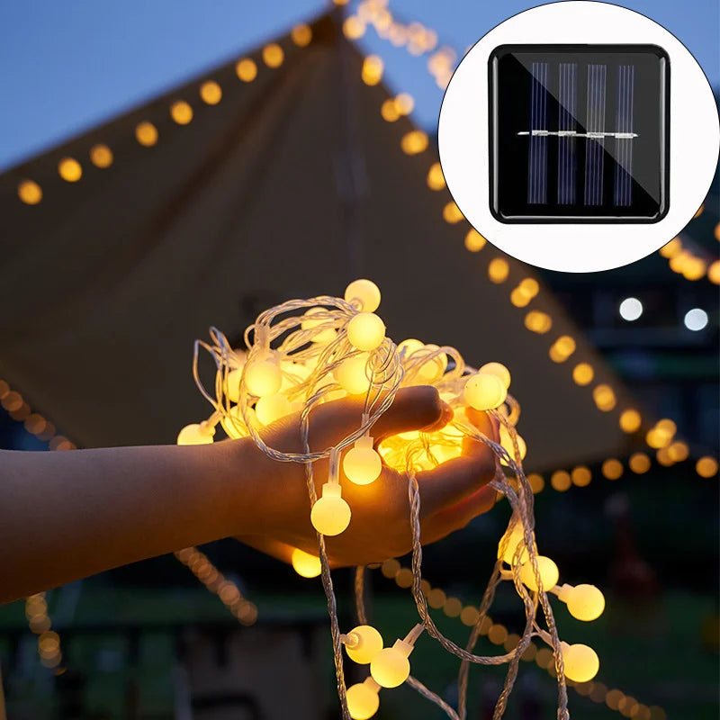 Lumosol Solar Light String – 10m Colorful LED Outdoor Lighting IP65