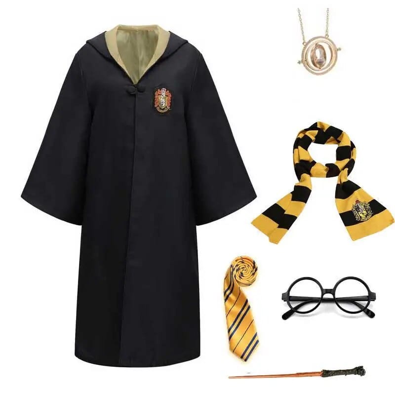 WizardWay – Verkleedset Kind met Cape, Bril, Sjaal en Toverstok