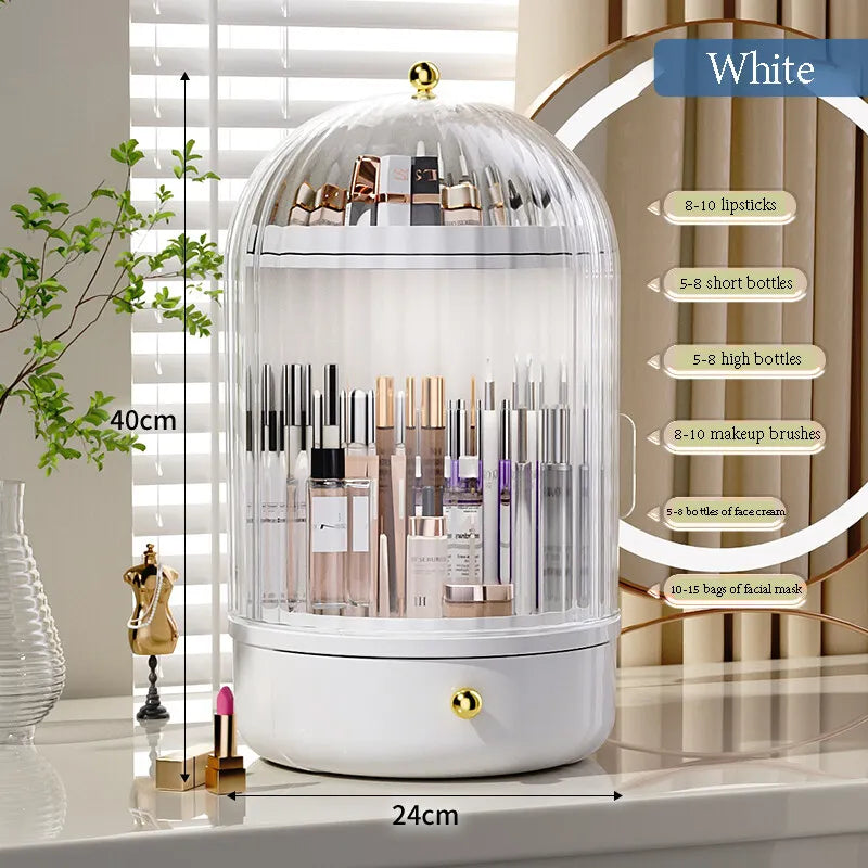 Ginseng Serum Skincare Organizer – 360° Draaibare Make-up Display