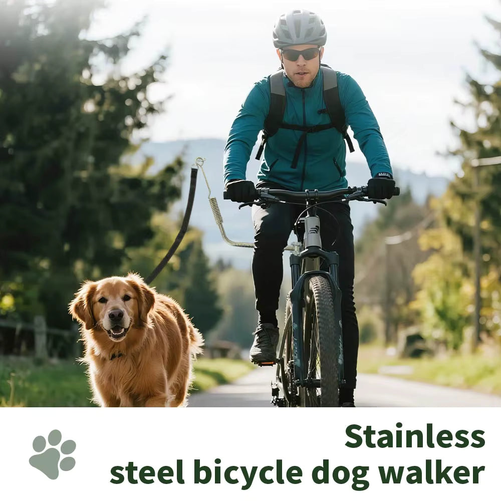 Fietsstang voor Hond – Stevige Bike Handle met Schokdemping en Riem