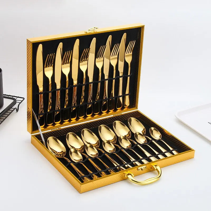 Melzano Gouden Bestek Set