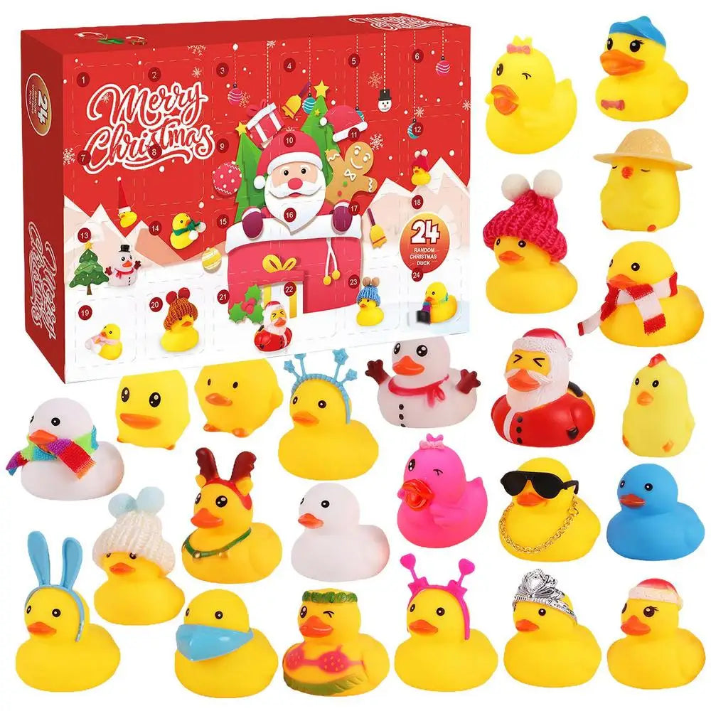 QuackJoy – Calendari d'advent de 24 dissenys d'ànecs de goma – Nadal 2025