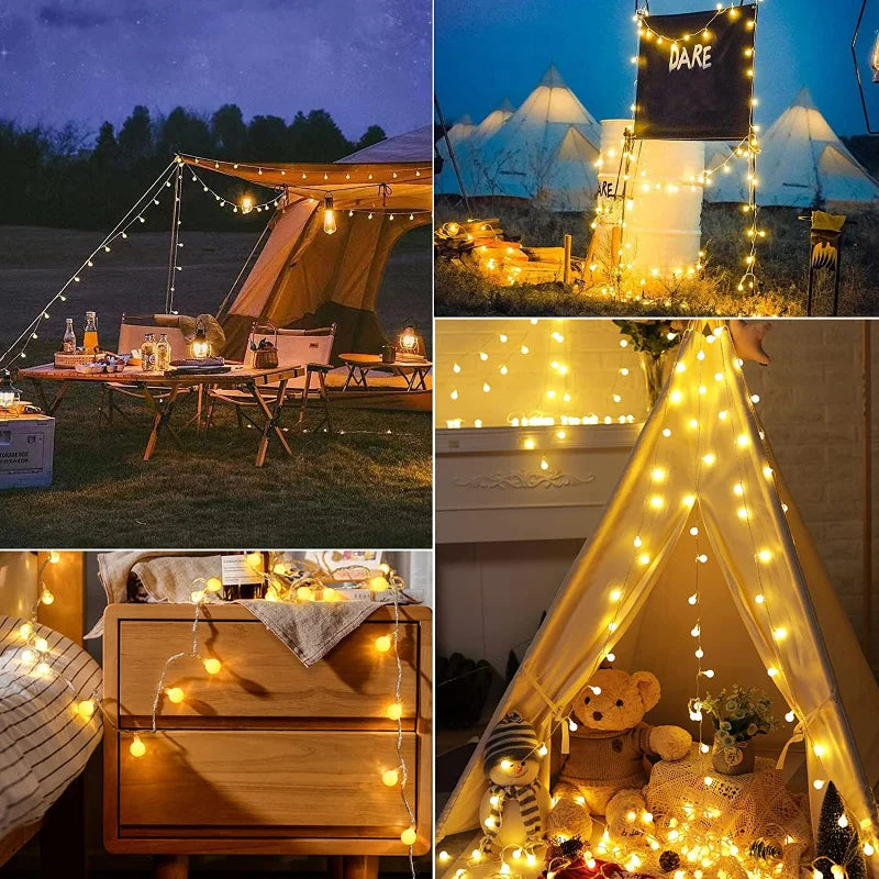 Lumosol Solar Light String – 10m Colorful LED Outdoor Lighting IP65