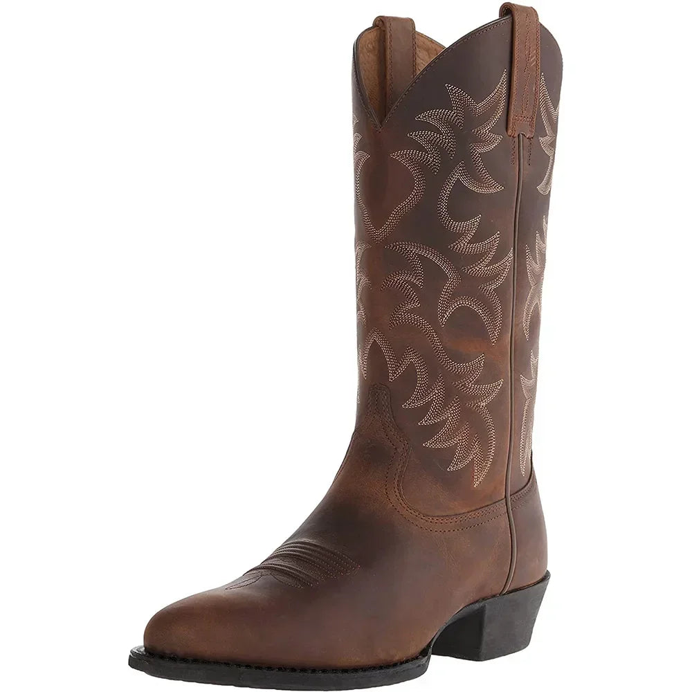 Geborduurde Leren Cowboylaarzen - Macho | Stijl en Luxe