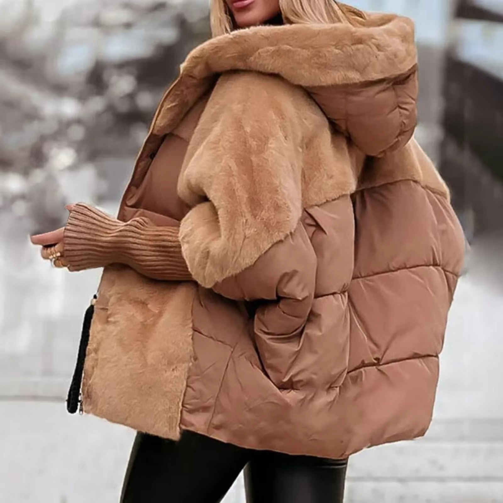 Averlia – Abrigo de invierno para mujer cálido y elegante para otoño e invierno