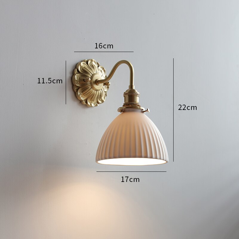 Clarest – Vintage wall lamp frosted glass – Classic design with E27 fitting