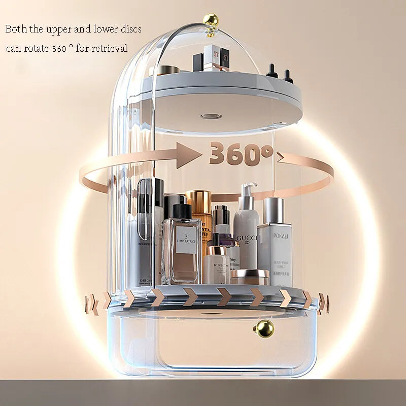 Ginseng Serum Skincare Organizer – 360° Draaibare Make-up Display