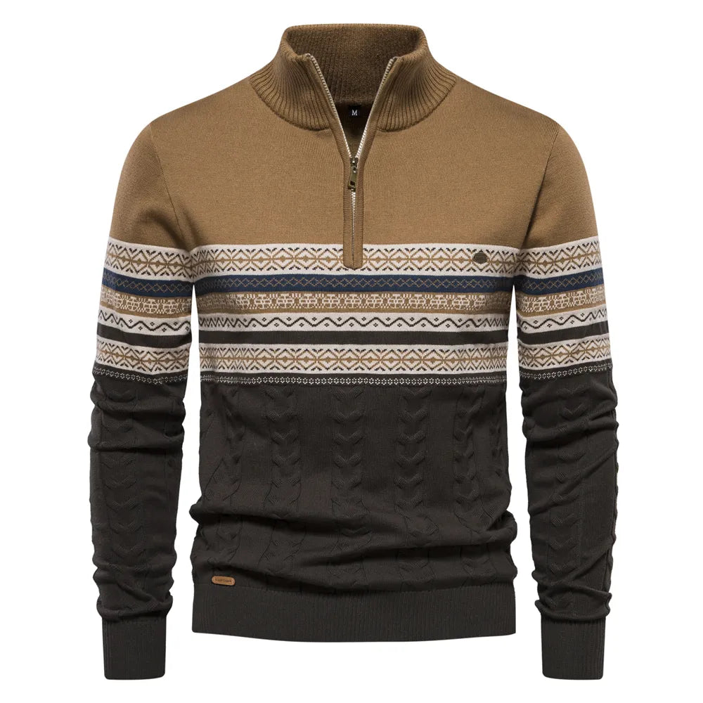 Yarvik Sweater | Men's Retro Pattern Sweater with Comfortable and Unique Design