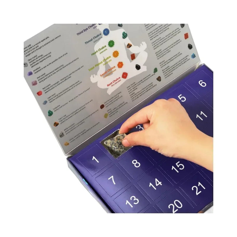 Ava – Kristal adventskalender 24 edelstenen – Kinderen & verzamelaars