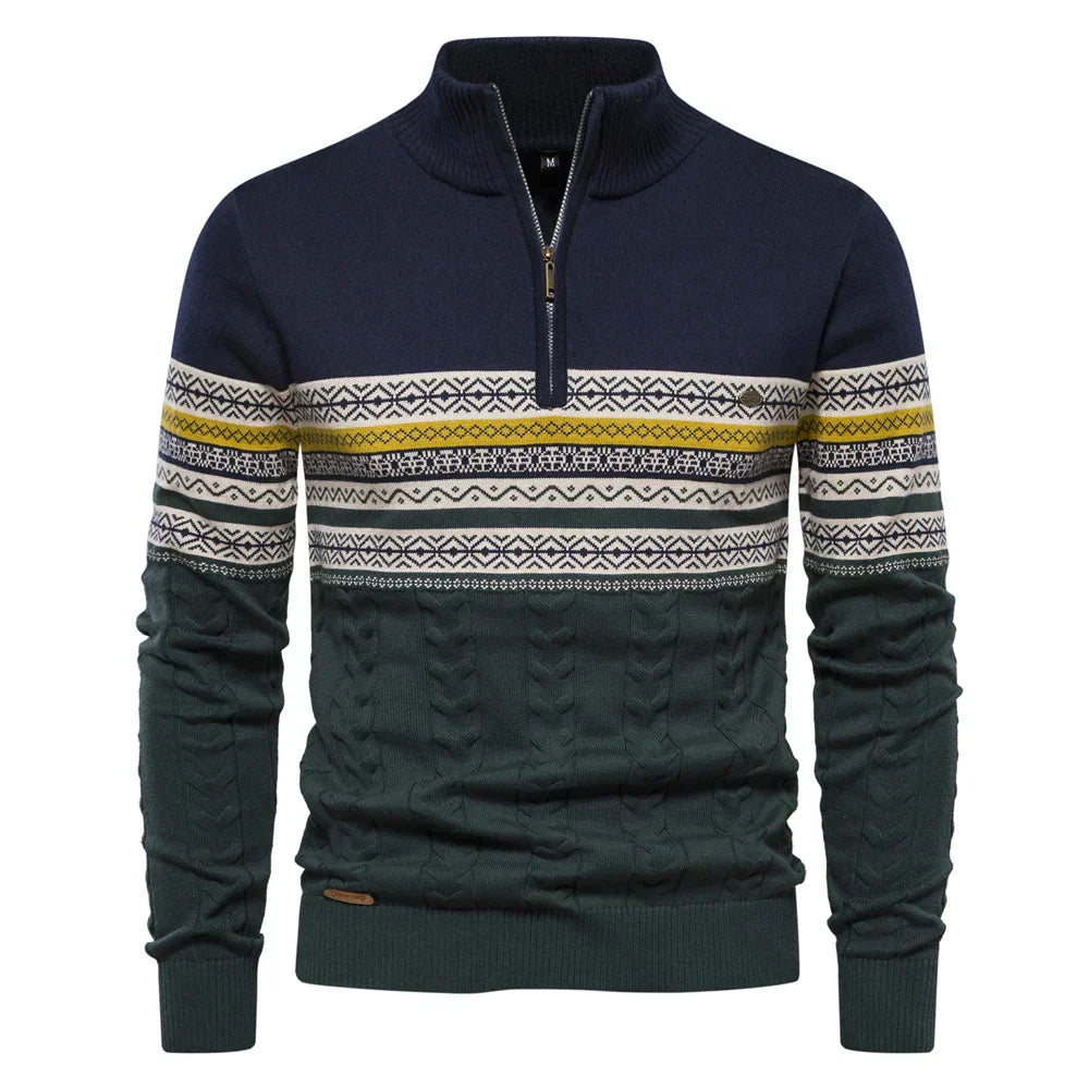 Yarvik Sweater | Men's Retro Pattern Sweater with Comfortable and Unique Design