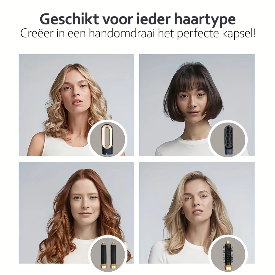 StyleSavvy | Haarstyler 5-in-1 | Krachtige 1000W | Ionische Technologie