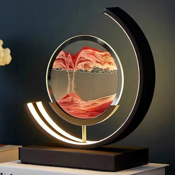 Lumora – Quicksand Table Lamp | 3D Sand Painting & LED Ambient Lighting