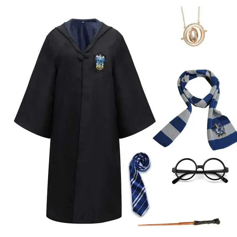 WizardWay – Verkleedset Kind met Cape, Bril, Sjaal en Toverstok