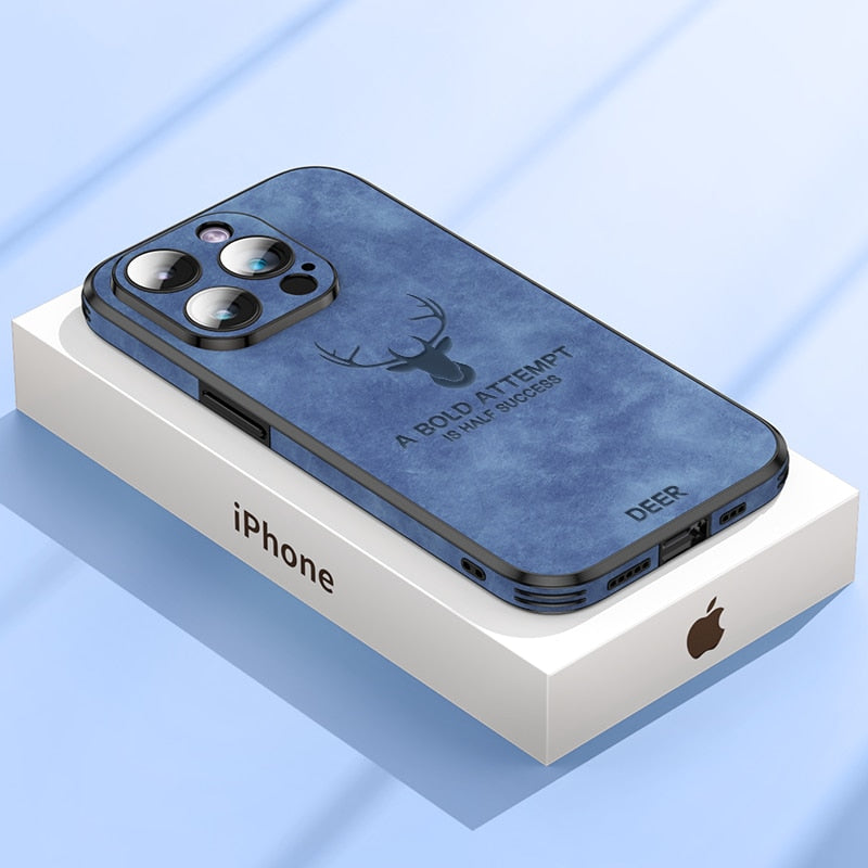 Deer – iPhone-hoes echt leer & schokbestendig – stijlvol en slank design