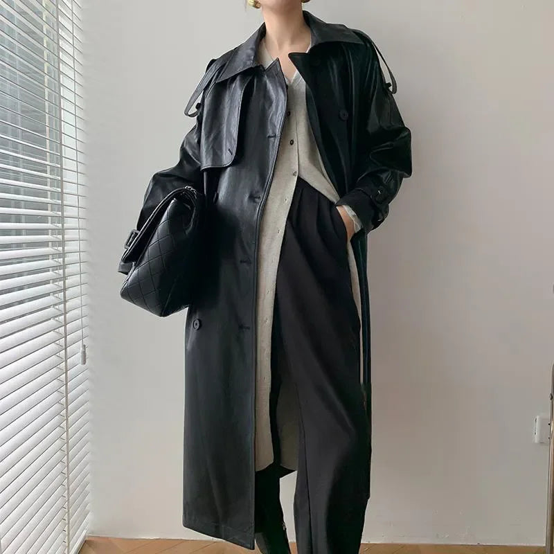 Romaniaz Leren Jas Dames | Tijdloze Lederlook met Elegante Details
