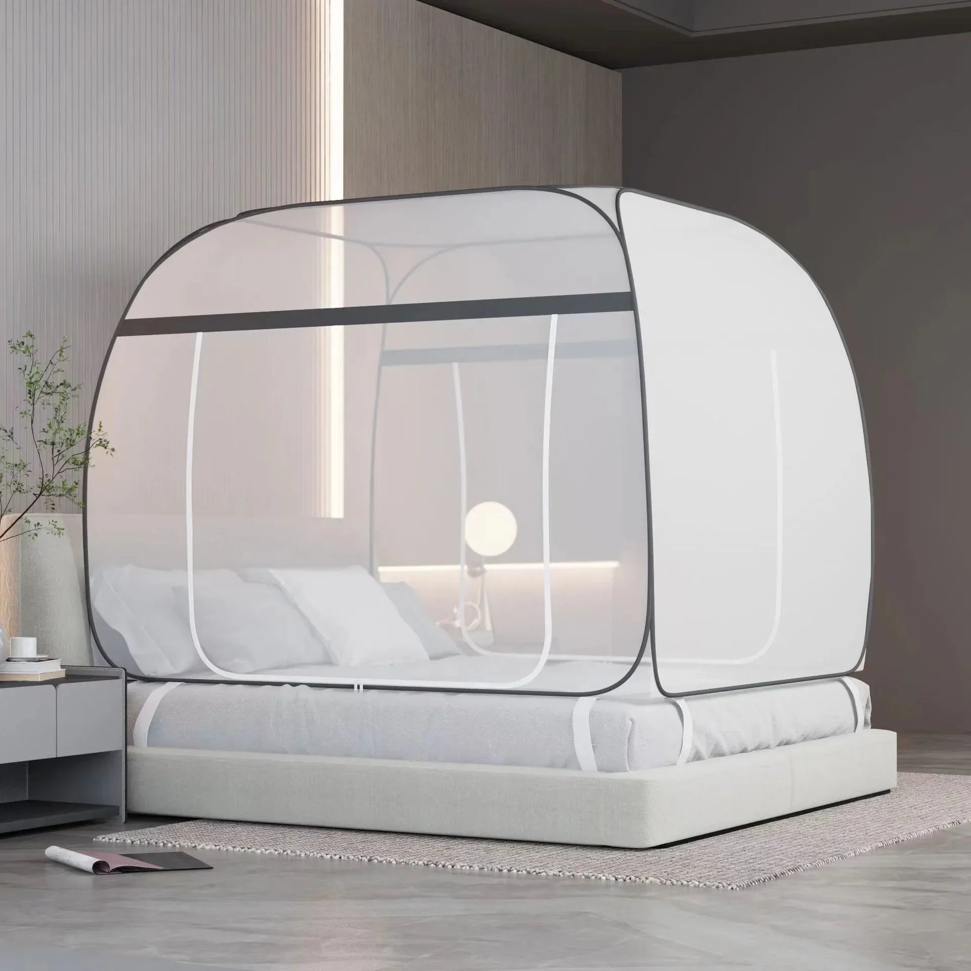 Nuvella – Muskietennet sterrengrijs zonder installatie – binnen & buiten