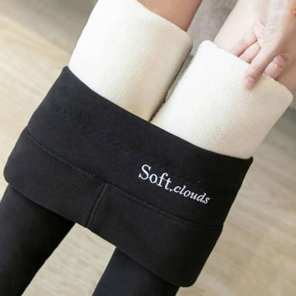 Melzano – Dames winterbroek fleece | Warme legging met shaping effect