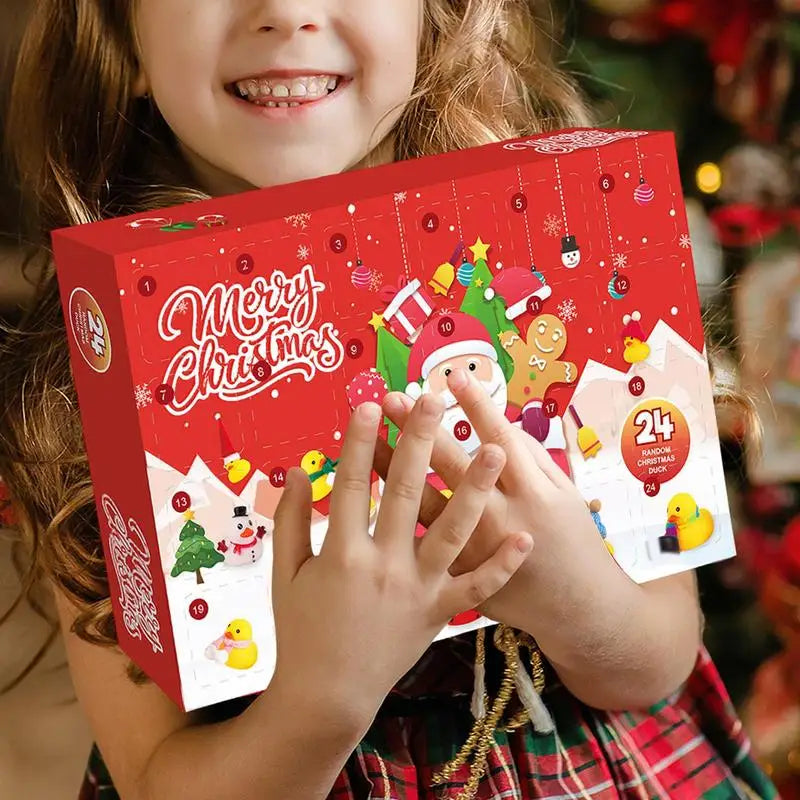 QuackJoy – Calendari d'advent de 24 dissenys d'ànecs de goma – Nadal 2025