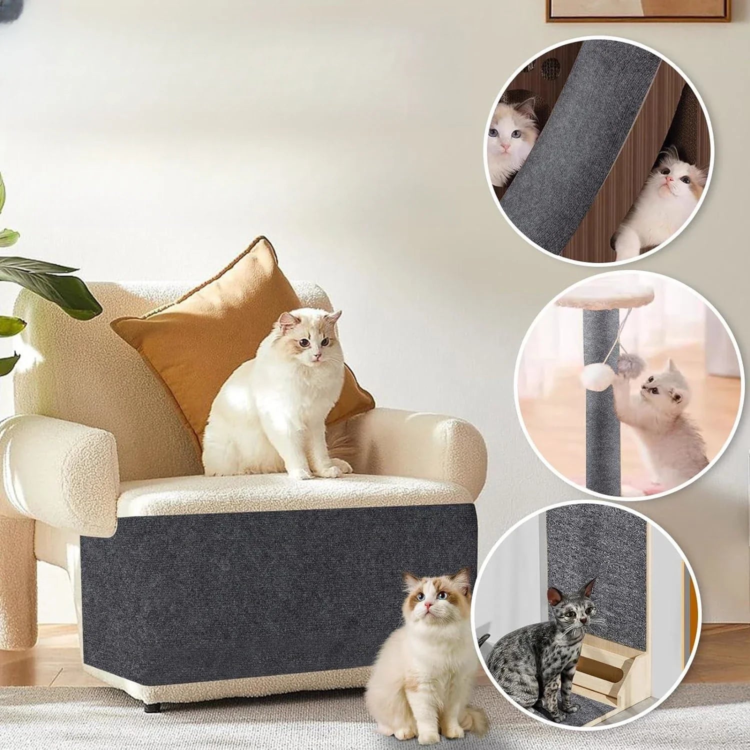 Pawver Krasbescherming Kat – Meubelbeschermer, Transparant & Flexibel