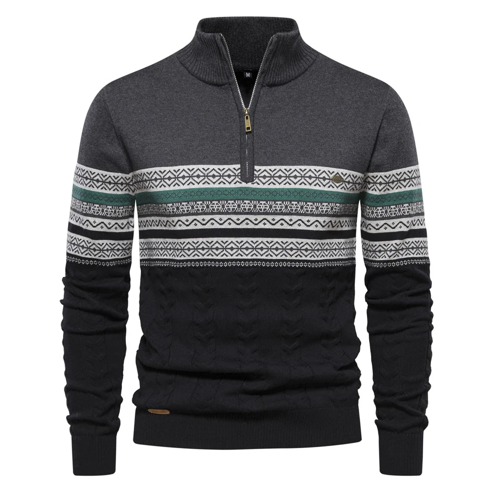 Yarvik Sweater | Men's Retro Pattern Sweater with Comfortable and Unique Design