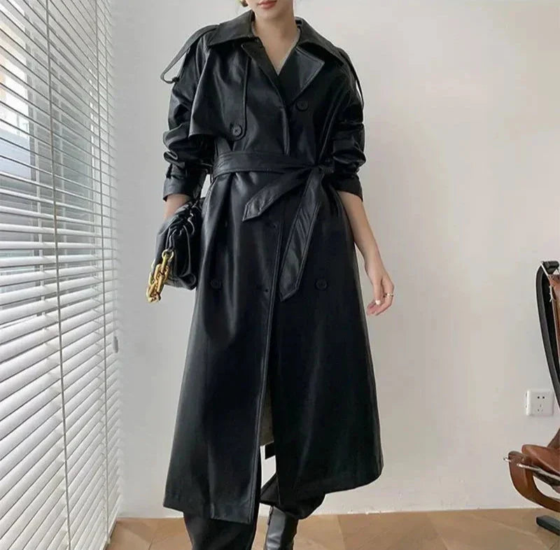 Romaniaz Leren Jas Dames | Tijdloze Lederlook met Elegante Details