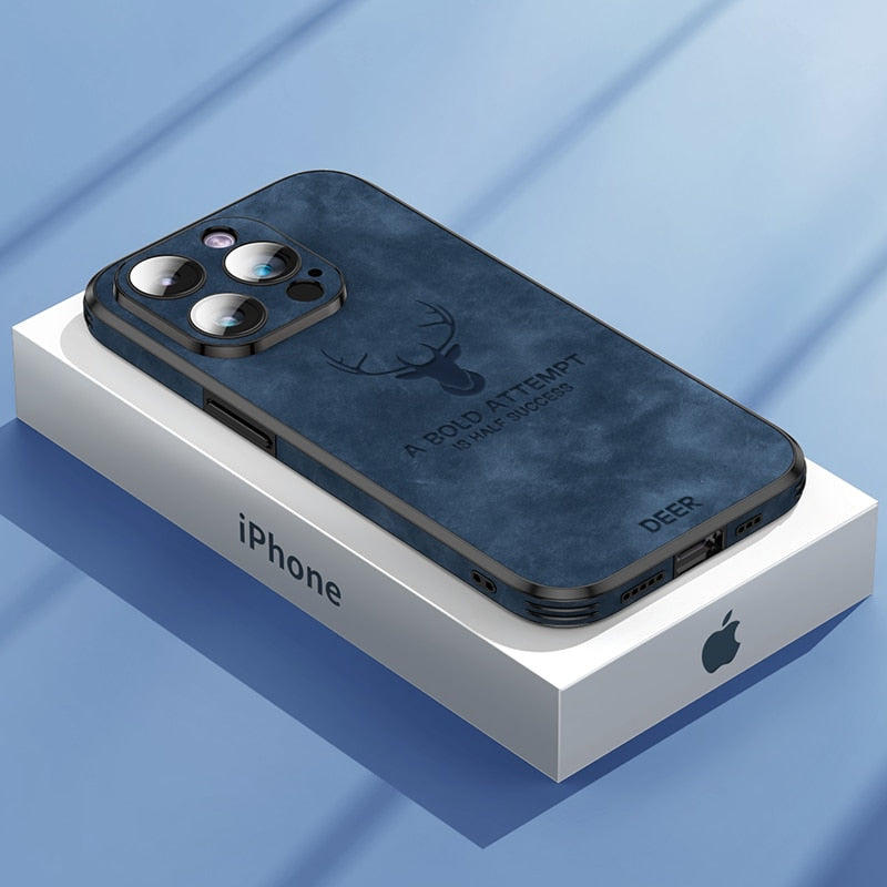 Deer – iPhone-hoes echt leer & schokbestendig – stijlvol en slank design
