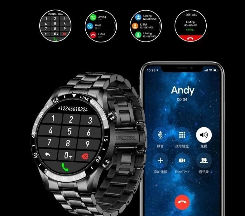 Orben – Smartwatch Deluxe Round IPS Screen Bluetooth Calling – Women & Men