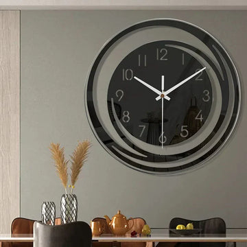 NordicTime Wandklok – Stille 3D Acryl Klok in Scandinavisch Design